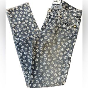 PAIGE Skyline Ankle Peg Jeans (Floral Pattern)